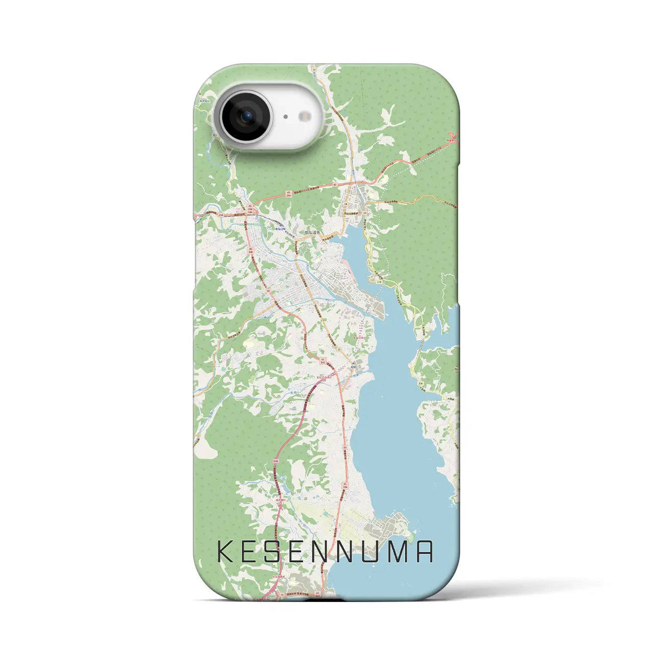 【気仙沼(宮城県)】地図柄iPhoneケース(バックカバータイプ)