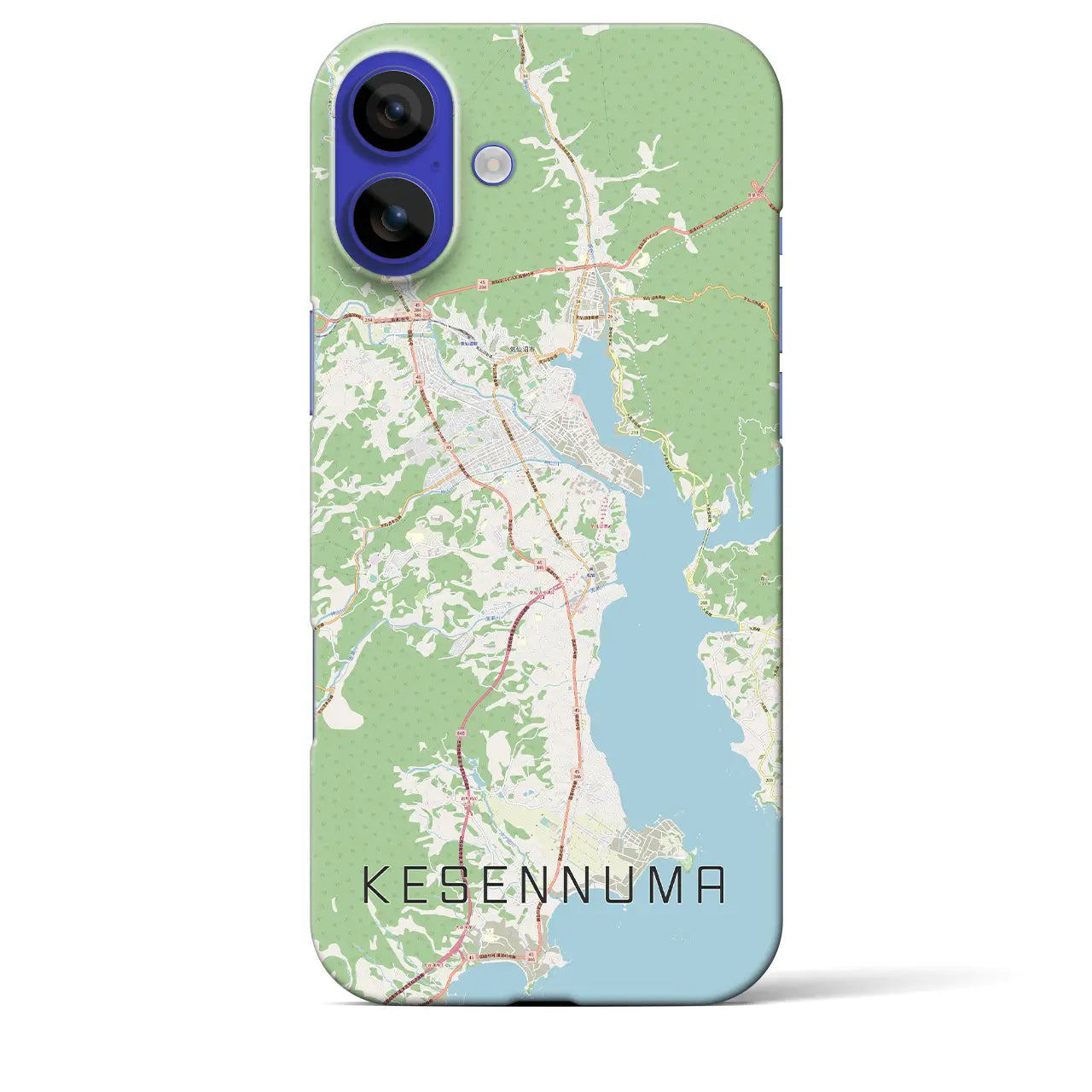 【気仙沼(宮城県)】地図柄iPhoneケース(バックカバータイプ)