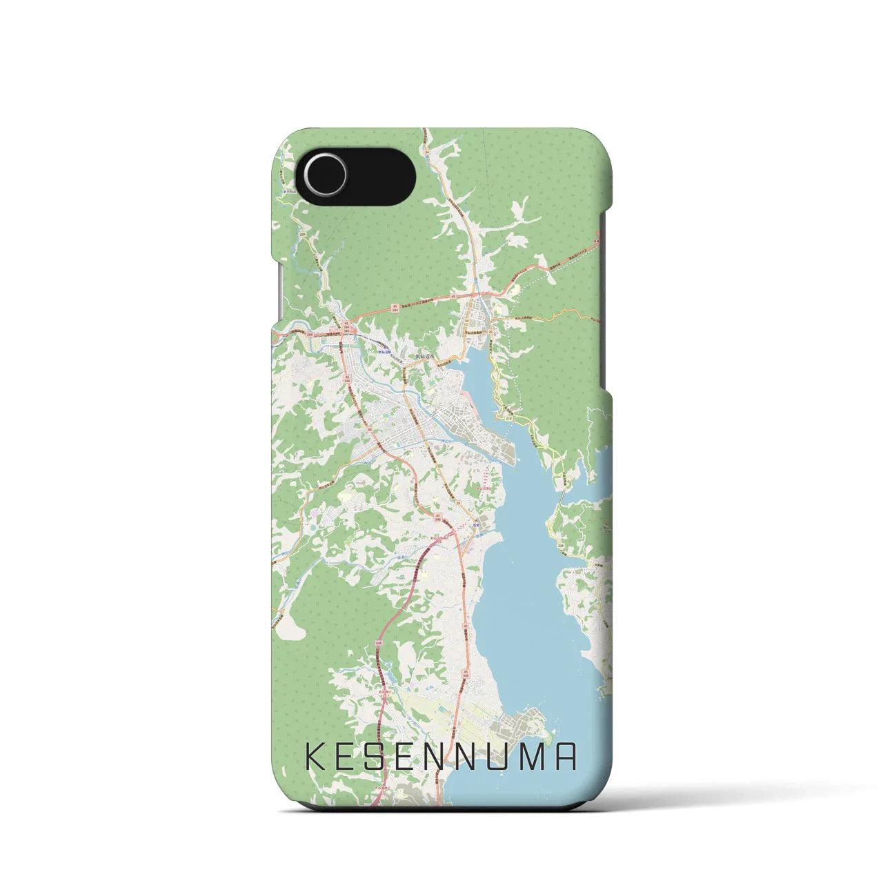 【気仙沼(宮城県)】地図柄iPhoneケース(バックカバータイプ)