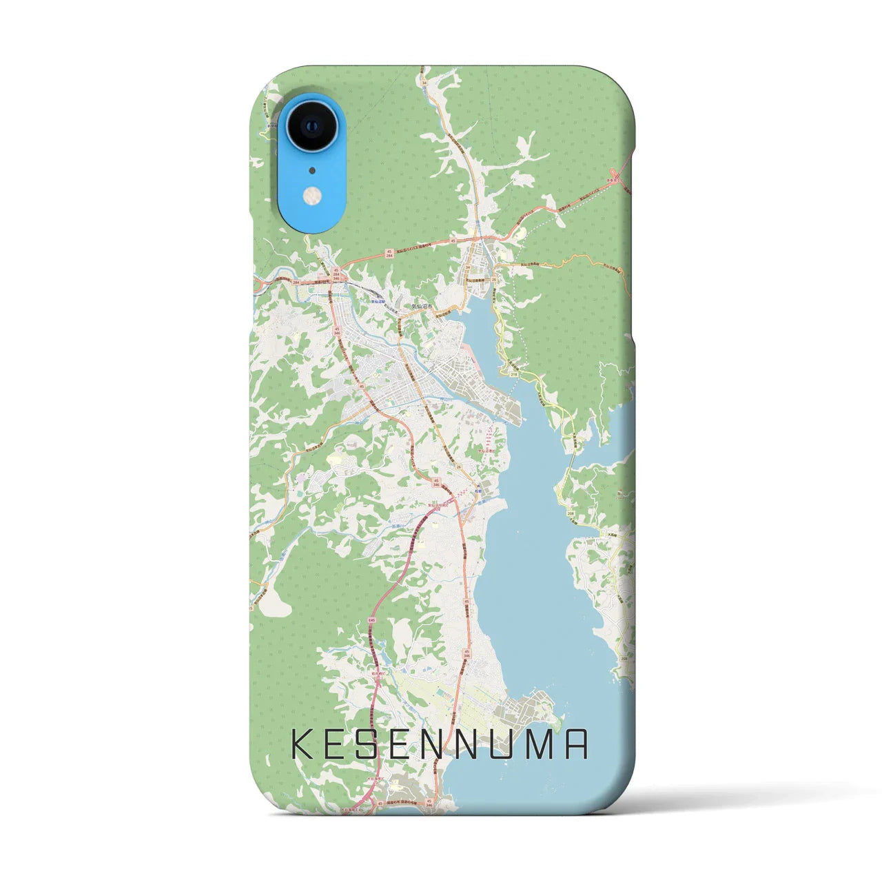 【気仙沼(宮城県)】地図柄iPhoneケース(バックカバータイプ)