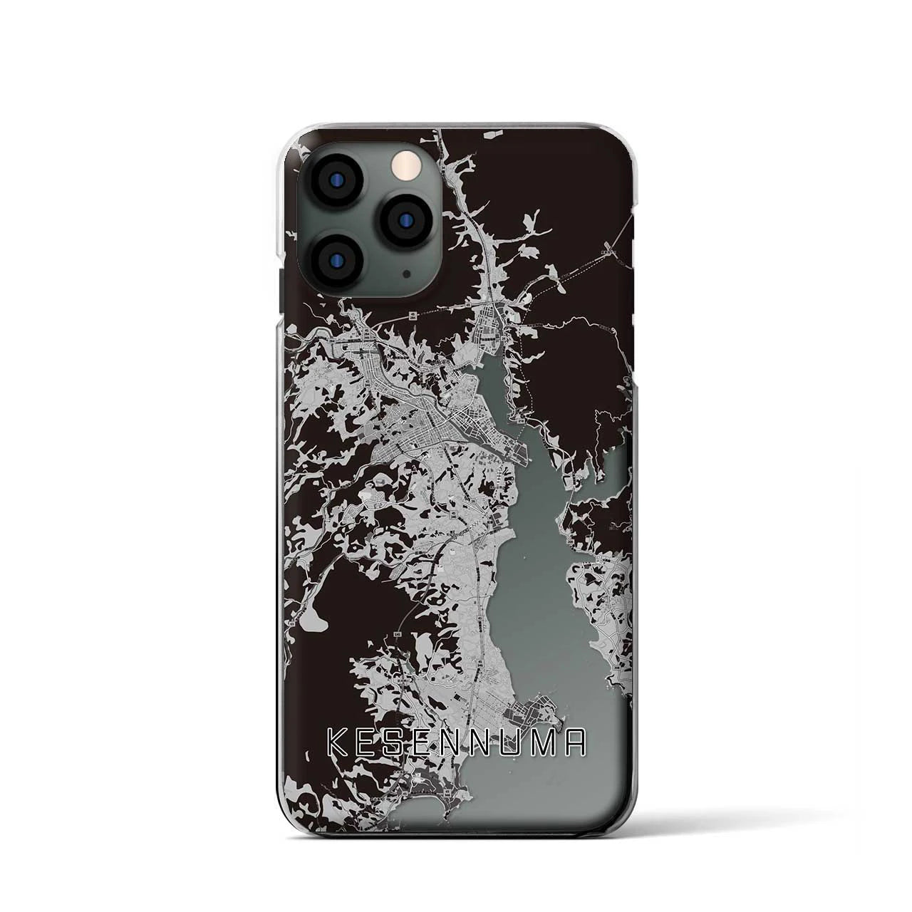 【気仙沼(宮城県)】地図柄iPhoneケース(クリアタイプ)