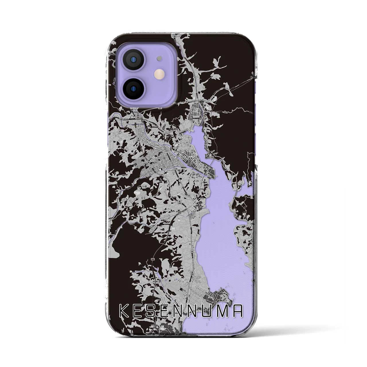 【気仙沼(宮城県)】地図柄iPhoneケース(クリアタイプ)