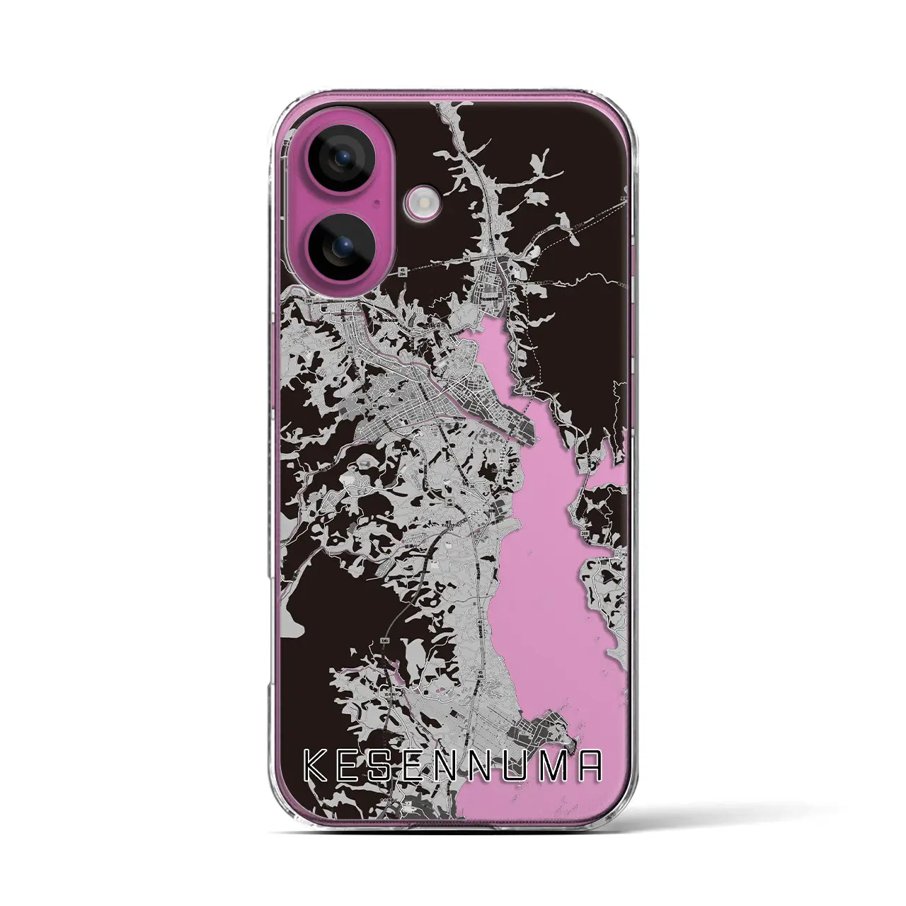 【気仙沼(宮城県)】地図柄iPhoneケース(クリアタイプ)