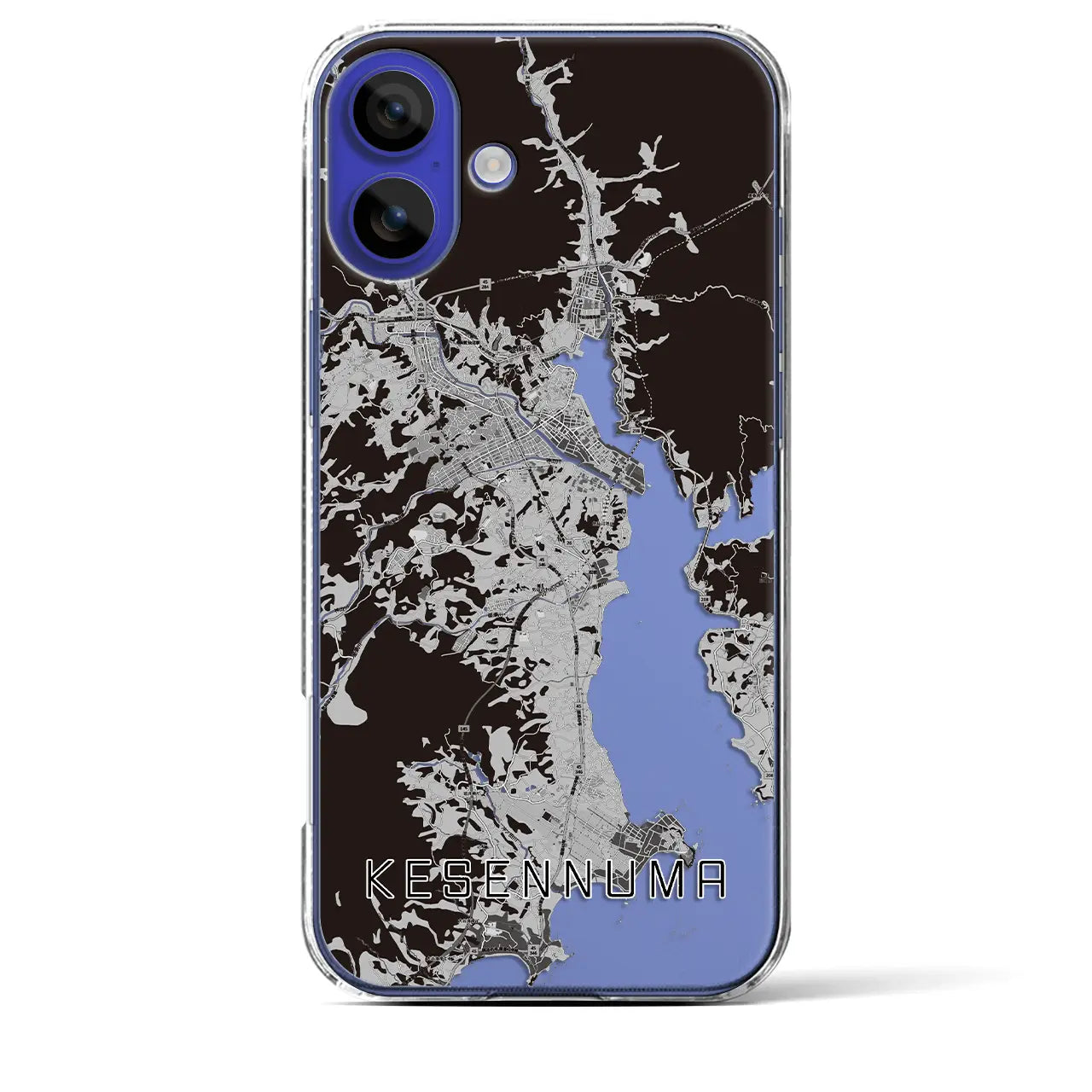 【気仙沼(宮城県)】地図柄iPhoneケース(クリアタイプ)