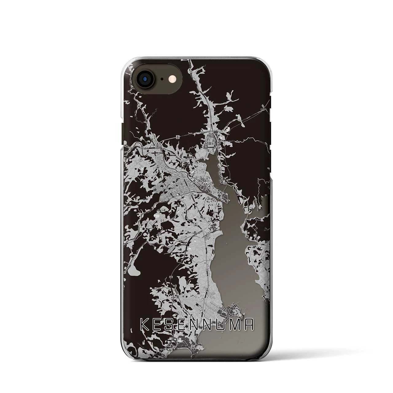 【気仙沼(宮城県)】地図柄iPhoneケース(クリアタイプ)