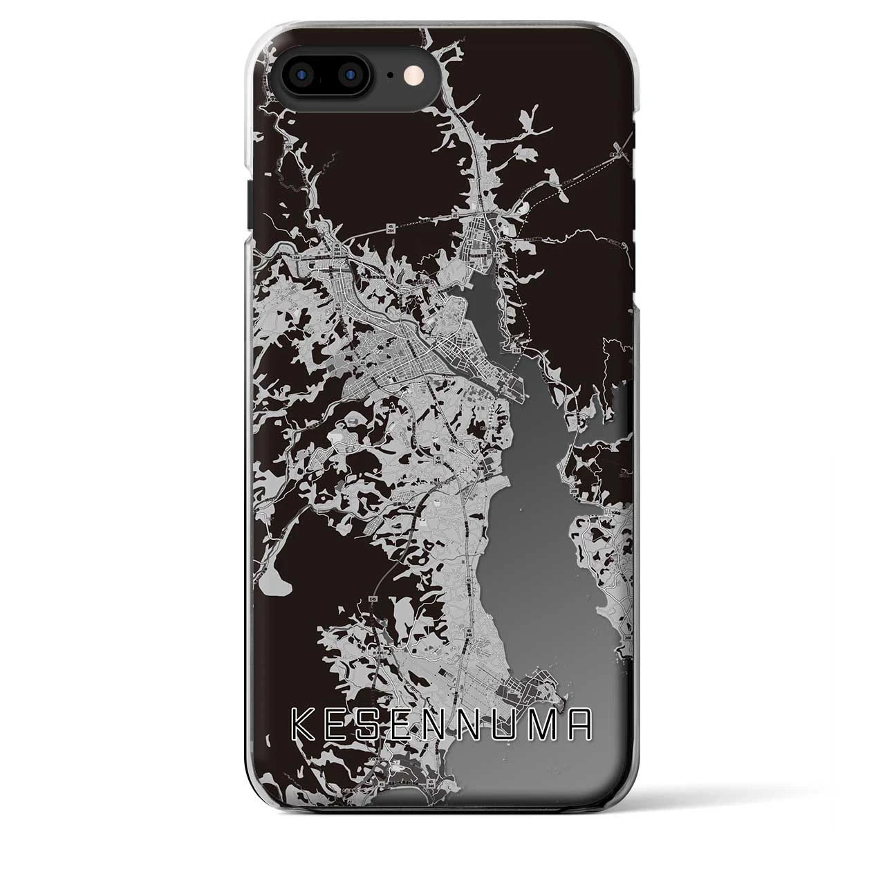 【気仙沼(宮城県)】地図柄iPhoneケース(クリアタイプ)