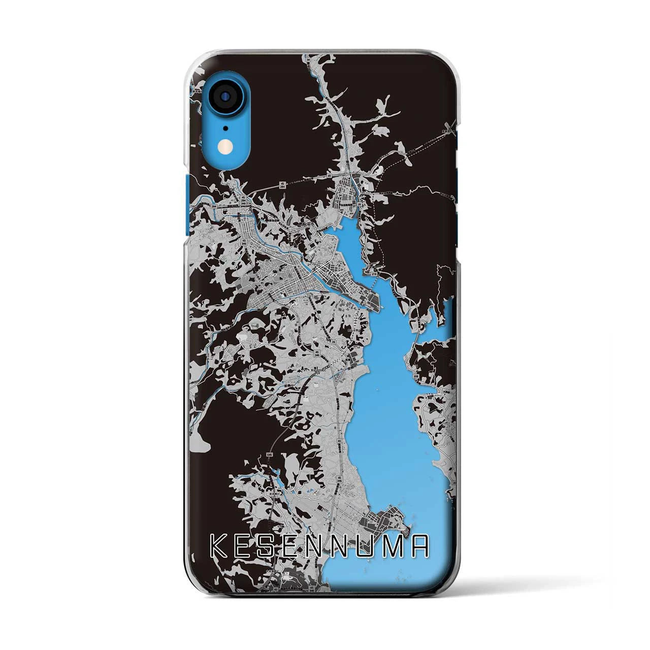 【気仙沼(宮城県)】地図柄iPhoneケース(クリアタイプ)