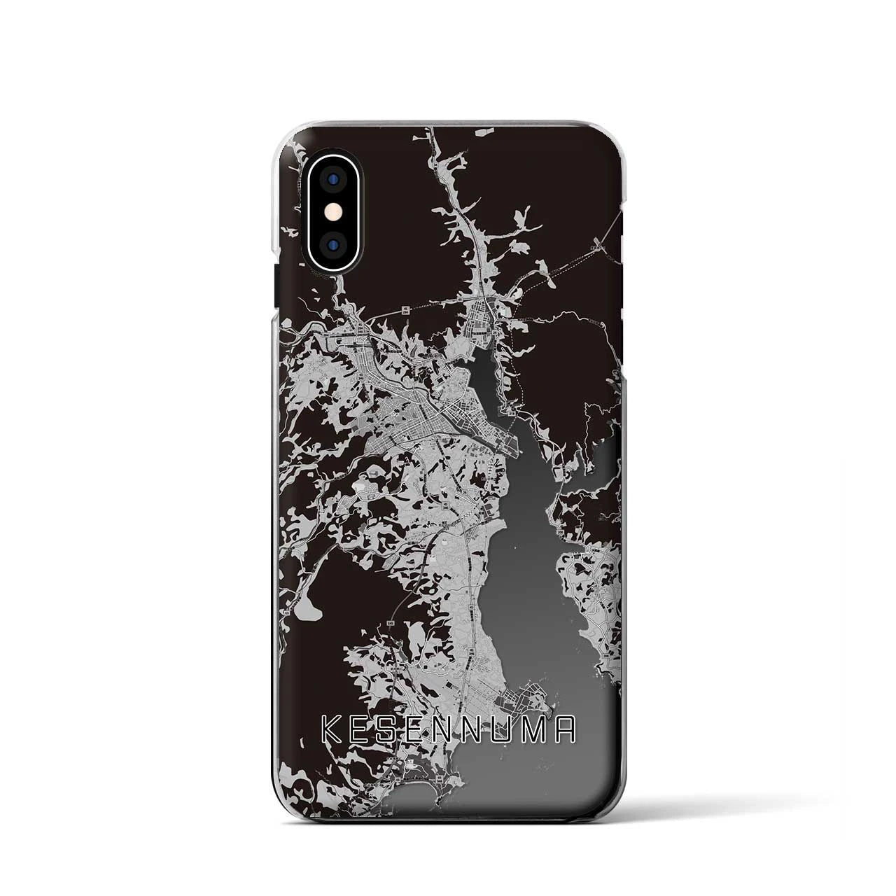 【気仙沼(宮城県)】地図柄iPhoneケース(クリアタイプ)