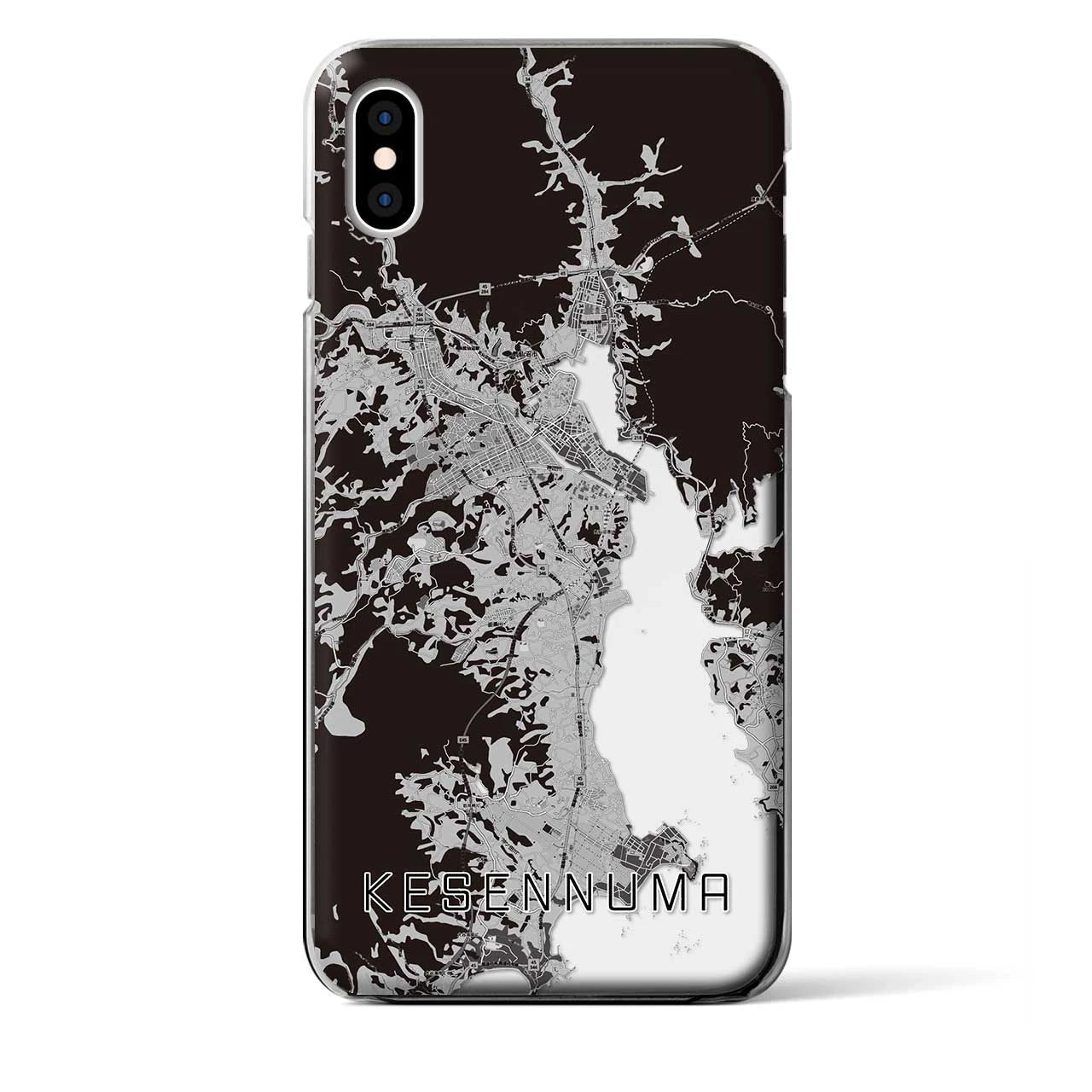 【気仙沼(宮城県)】地図柄iPhoneケース(クリアタイプ)