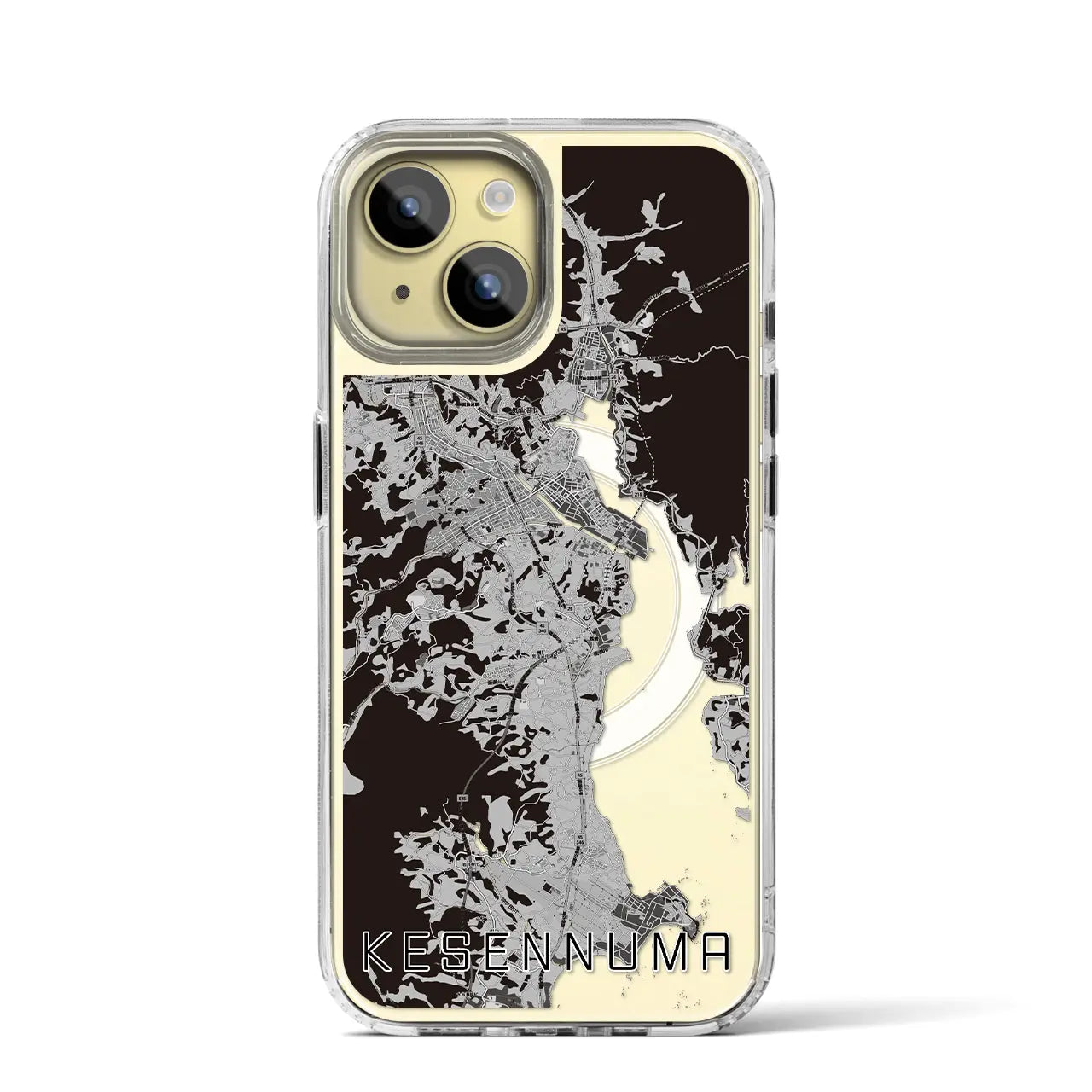 【気仙沼(宮城県)】地図柄iPhoneケース(MagSafeタイプ)