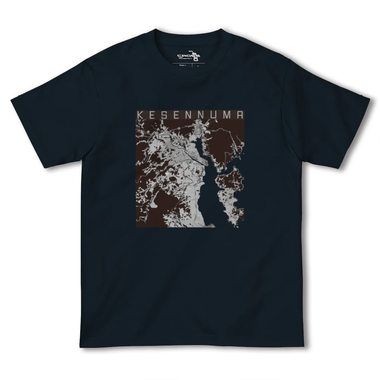 【気仙沼(宮城県)】地図柄ヘビーウェイトTシャツ