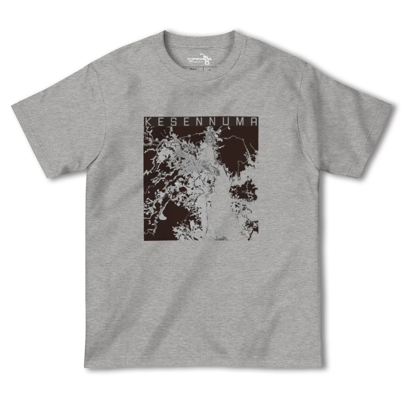 【気仙沼(宮城県)】地図柄ヘビーウェイトTシャツ