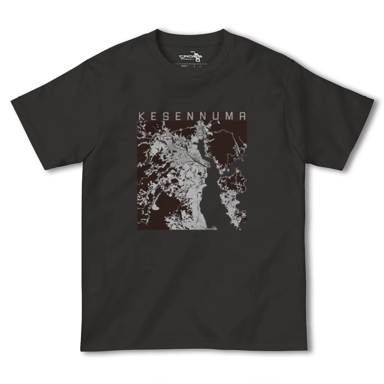 【気仙沼(宮城県)】地図柄ヘビーウェイトTシャツ
