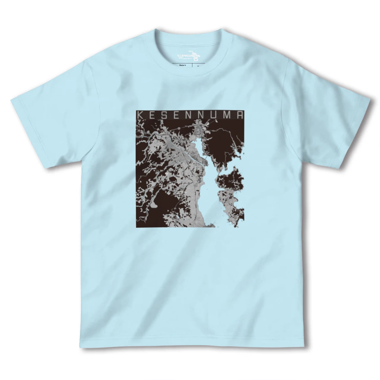 【気仙沼(宮城県)】地図柄ヘビーウェイトTシャツ