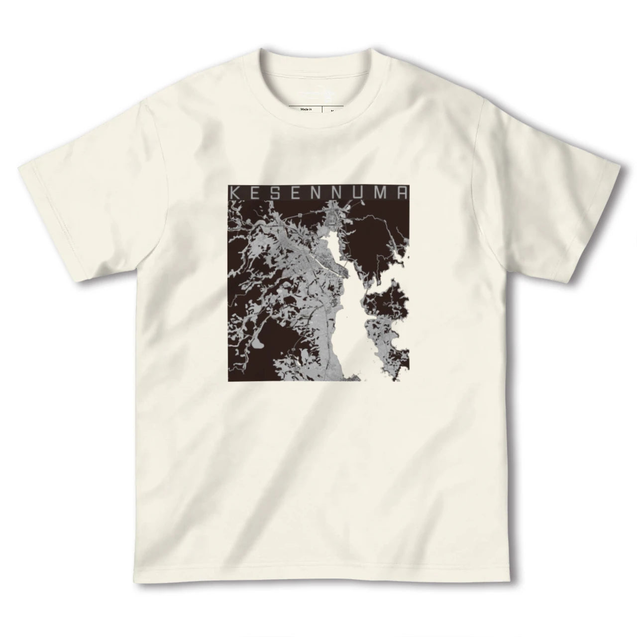 【気仙沼(宮城県)】地図柄ヘビーウェイトTシャツ