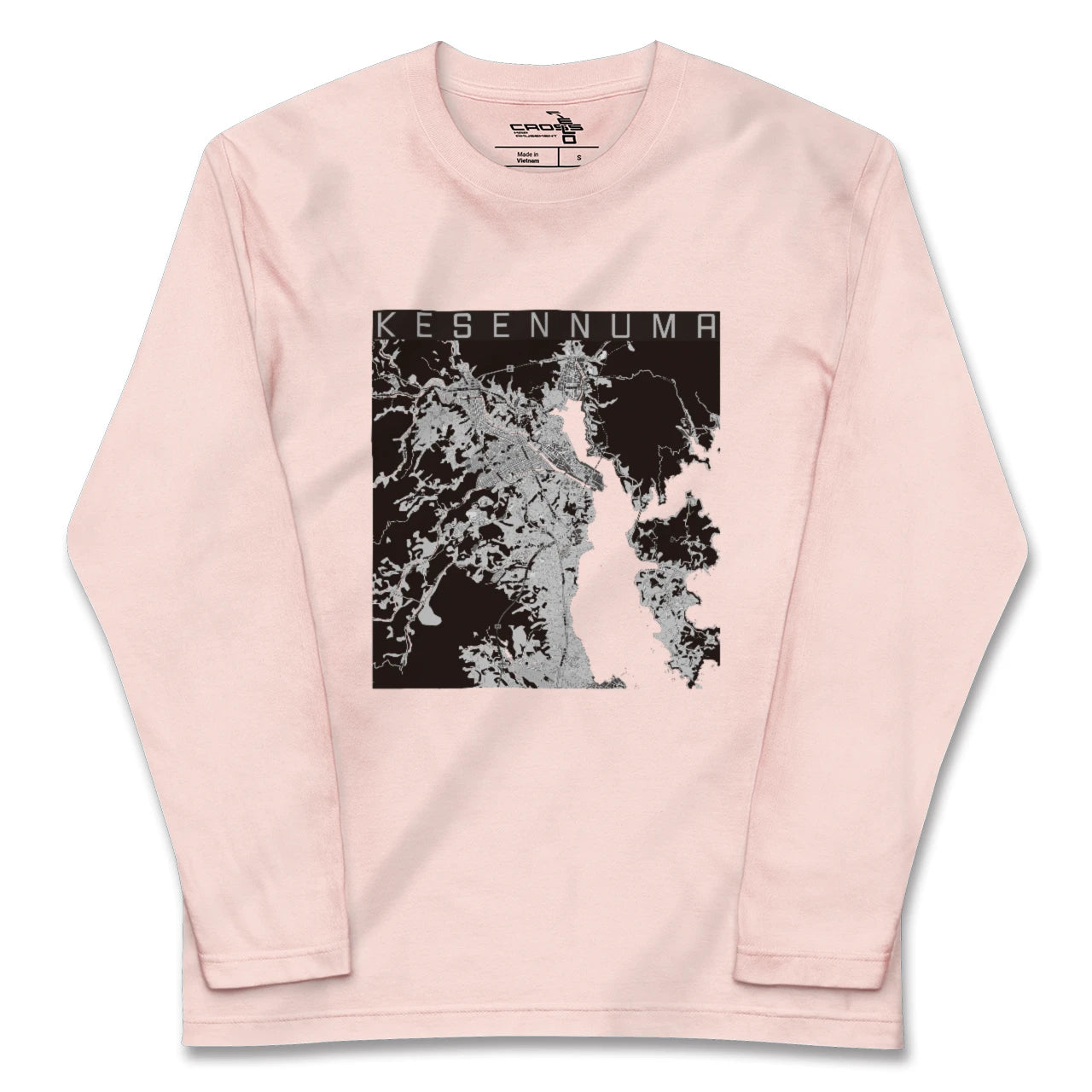 【気仙沼(宮城県)】地図柄ロングスリーブTシャツ