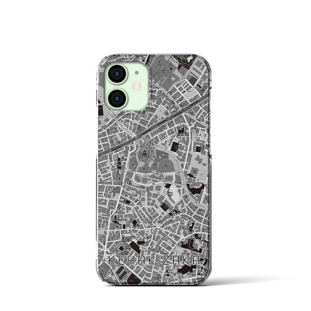 【けやき坂(東京都)】地図柄iPhoneケース(クリアタイプ)