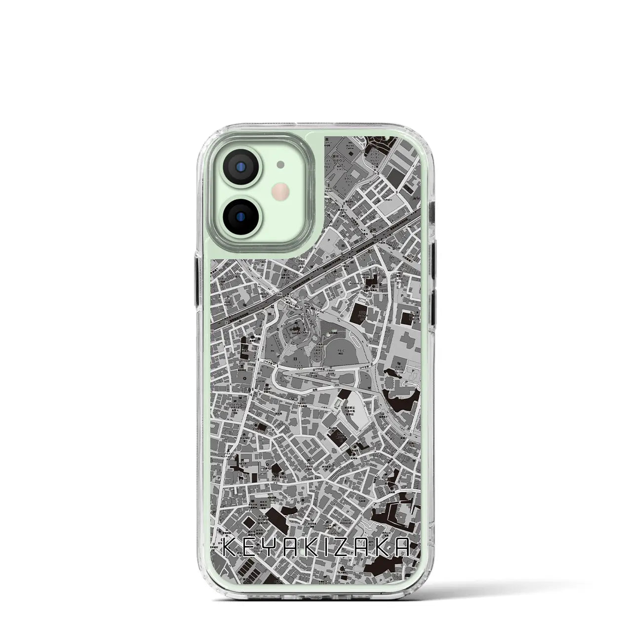 【けやき坂(東京都)】地図柄iPhoneケース(MagSafeタイプ)