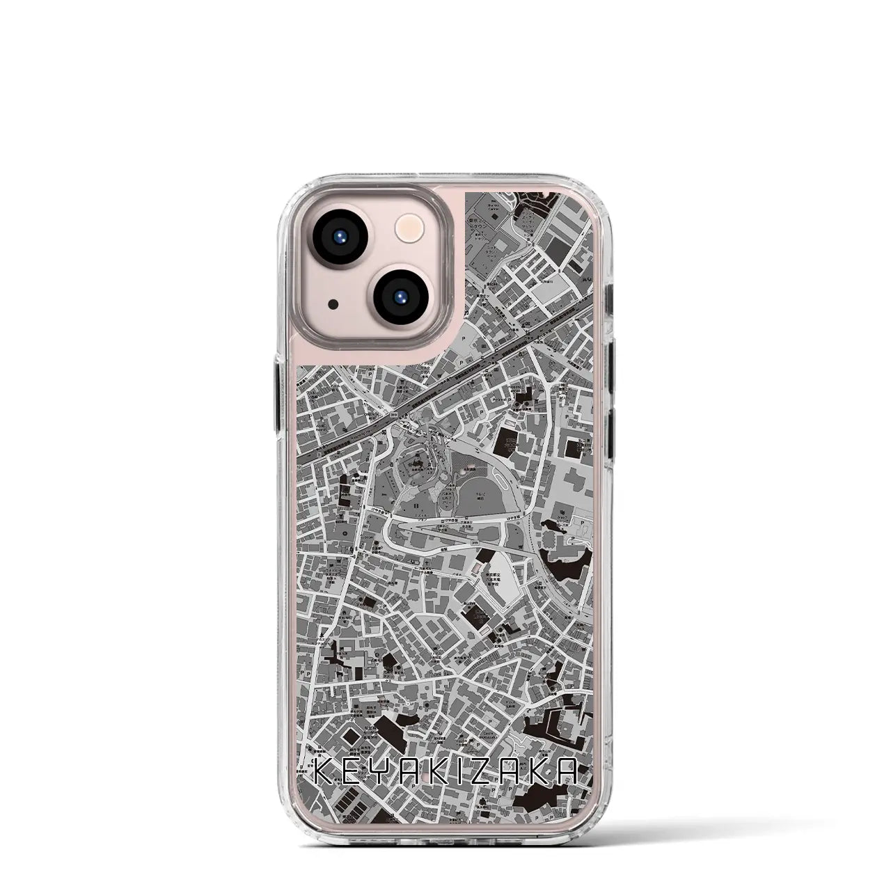 【けやき坂(東京都)】地図柄iPhoneケース(MagSafeタイプ)