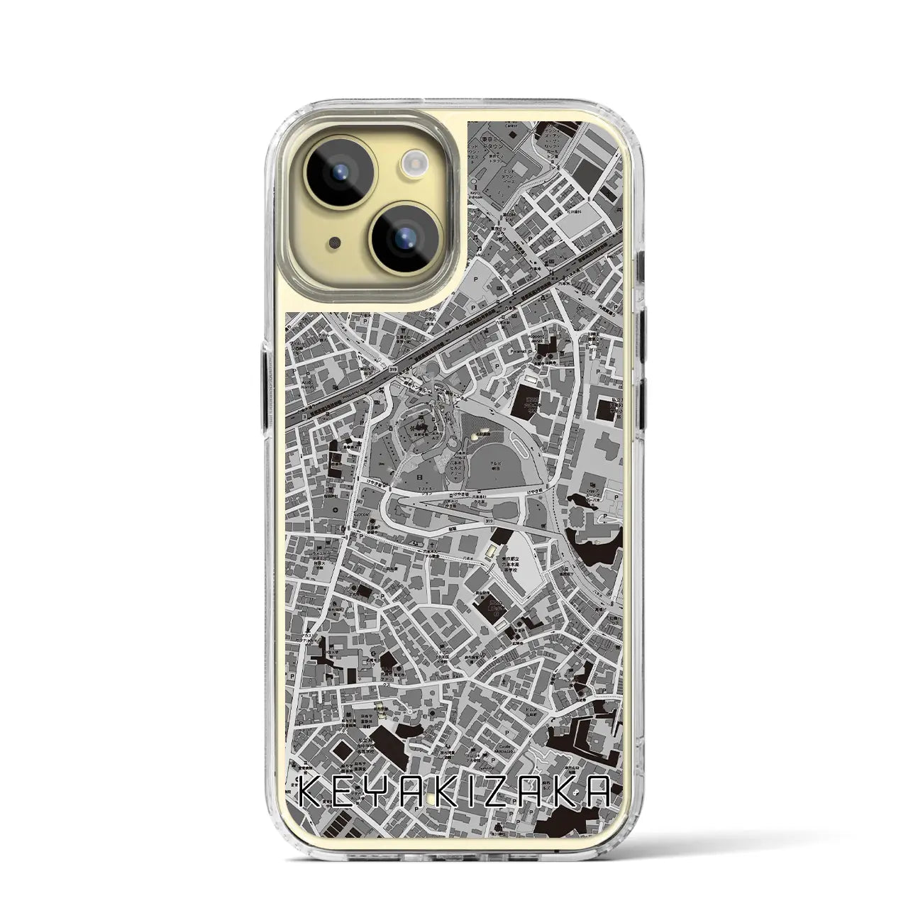 【けやき坂(東京都)】地図柄iPhoneケース(MagSafeタイプ)