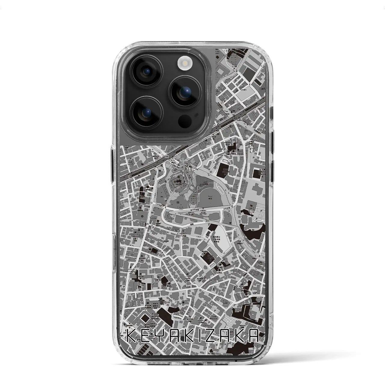 【けやき坂(東京都)】地図柄iPhoneケース(MagSafeタイプ)