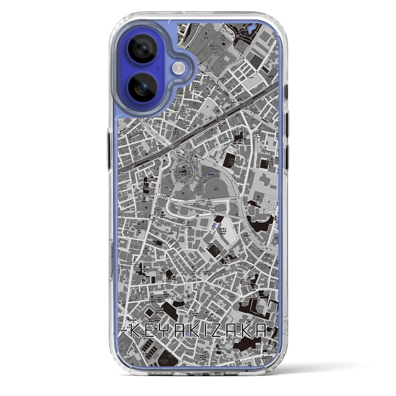 【けやき坂(東京都)】地図柄iPhoneケース(MagSafeタイプ)