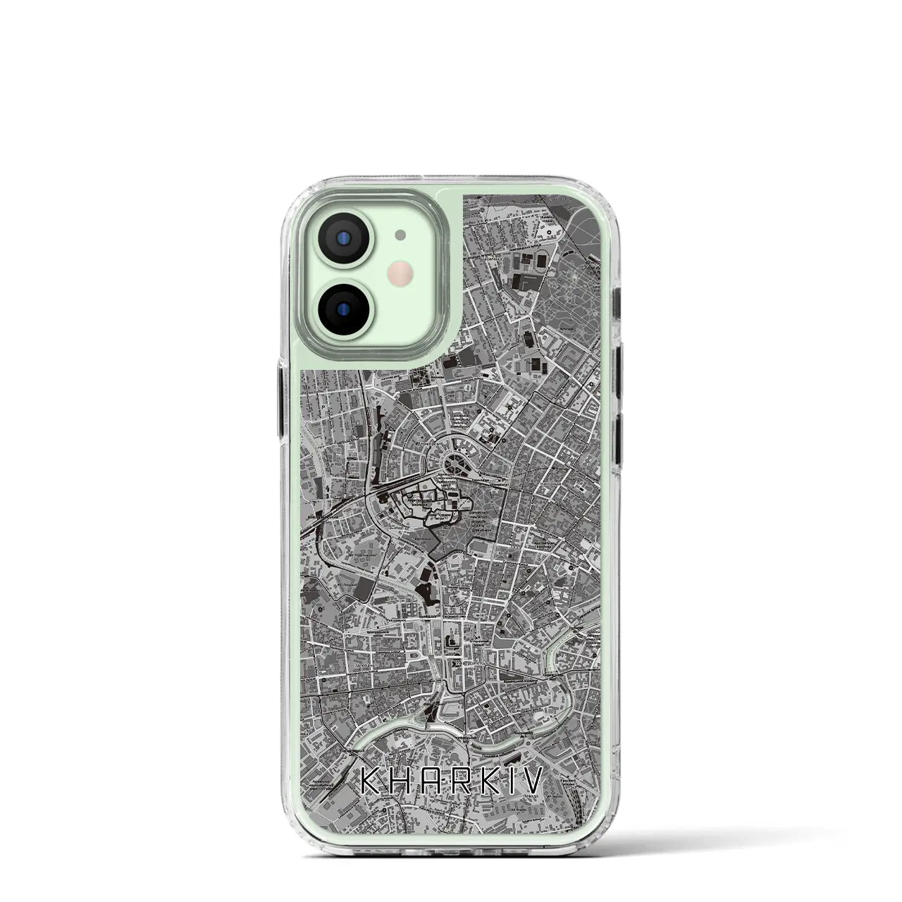 【ハルキウ(ウクライナ)】地図柄iPhoneケース(MagSafeタイプ)