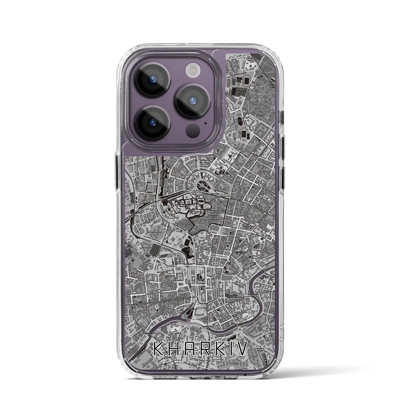 【ハルキウ(ウクライナ)】地図柄iPhoneケース(MagSafeタイプ)