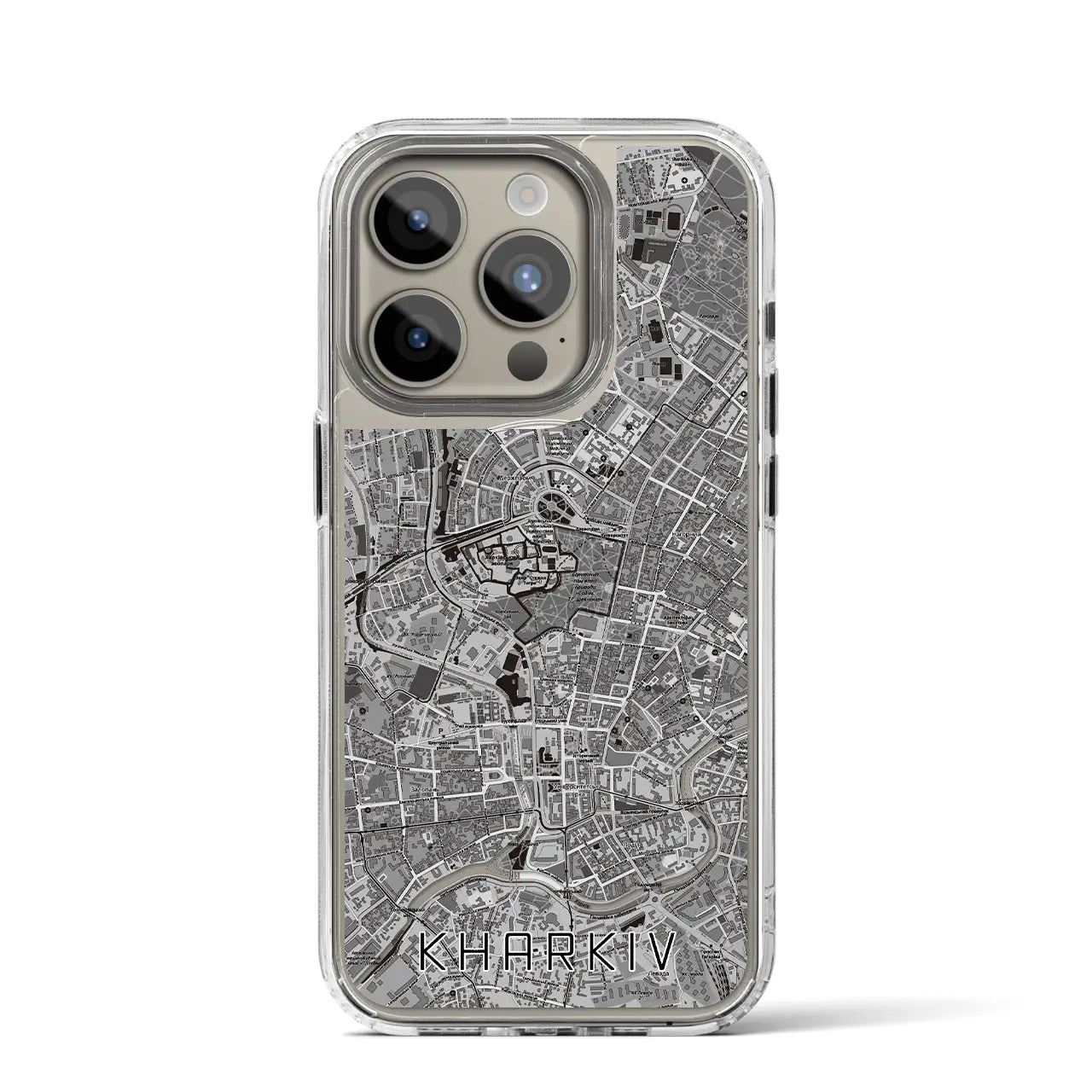 【ハルキウ(ウクライナ)】地図柄iPhoneケース(MagSafeタイプ)