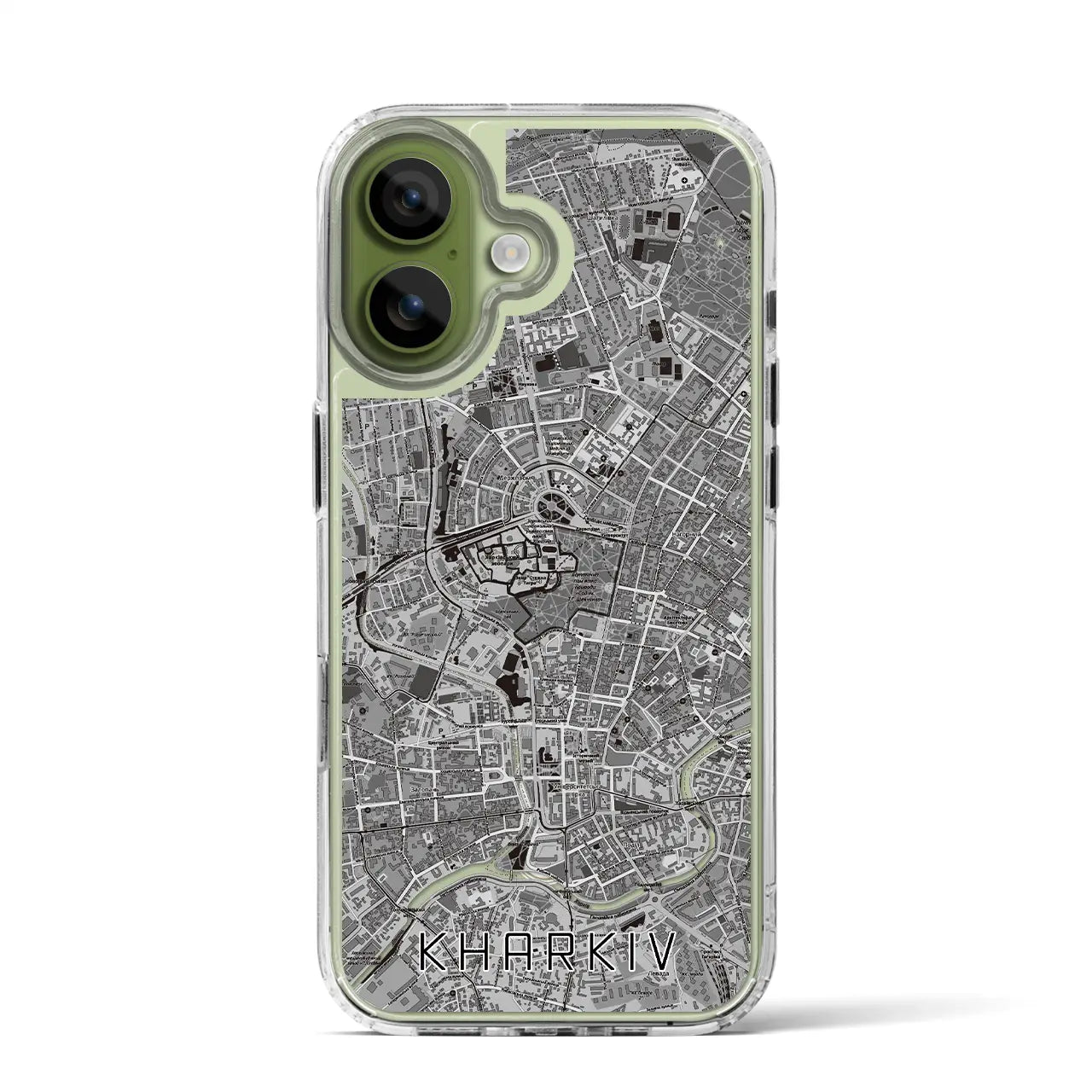 【ハルキウ(ウクライナ)】地図柄iPhoneケース(MagSafeタイプ)
