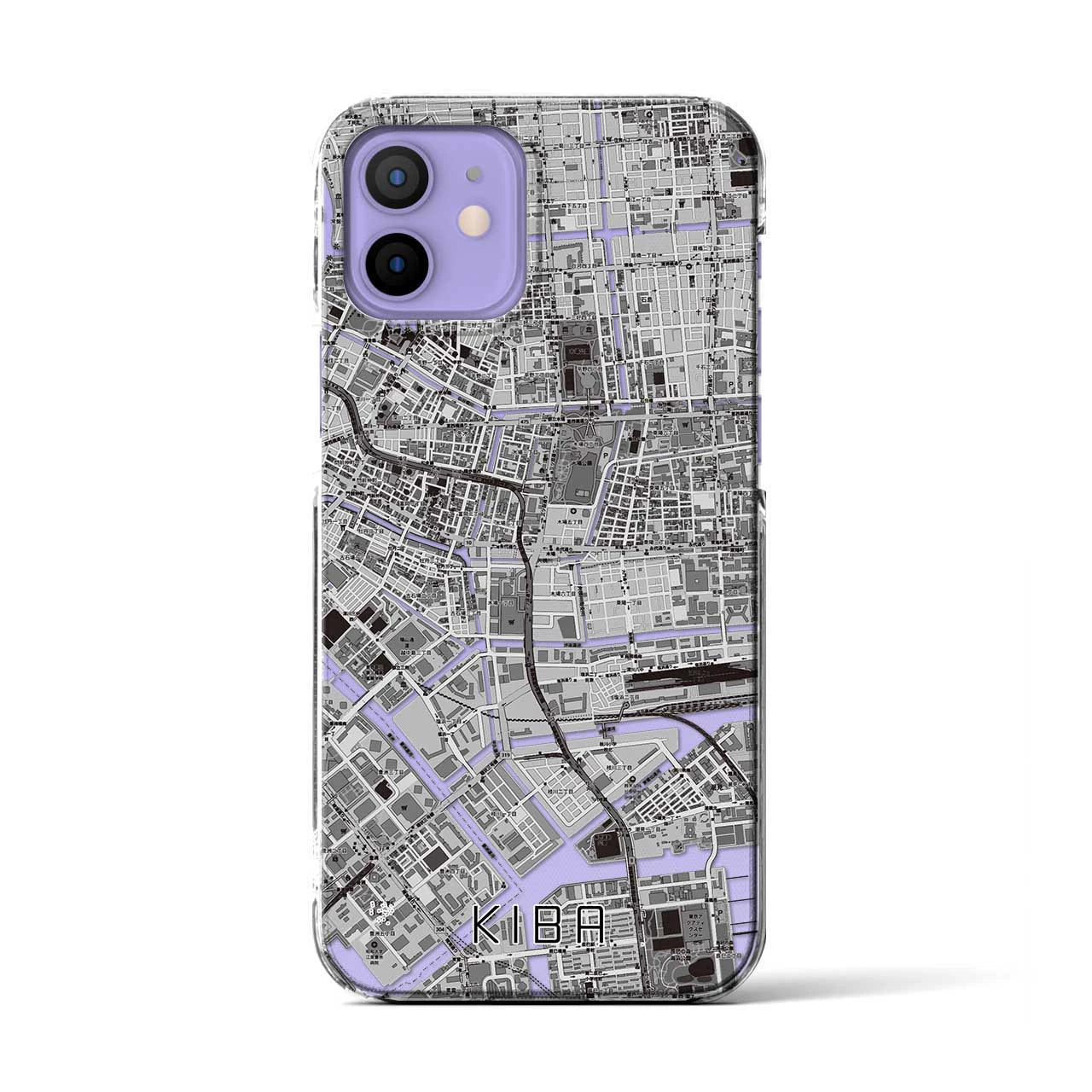 【木場(東京都)】地図柄iPhoneケース(クリアタイプ)