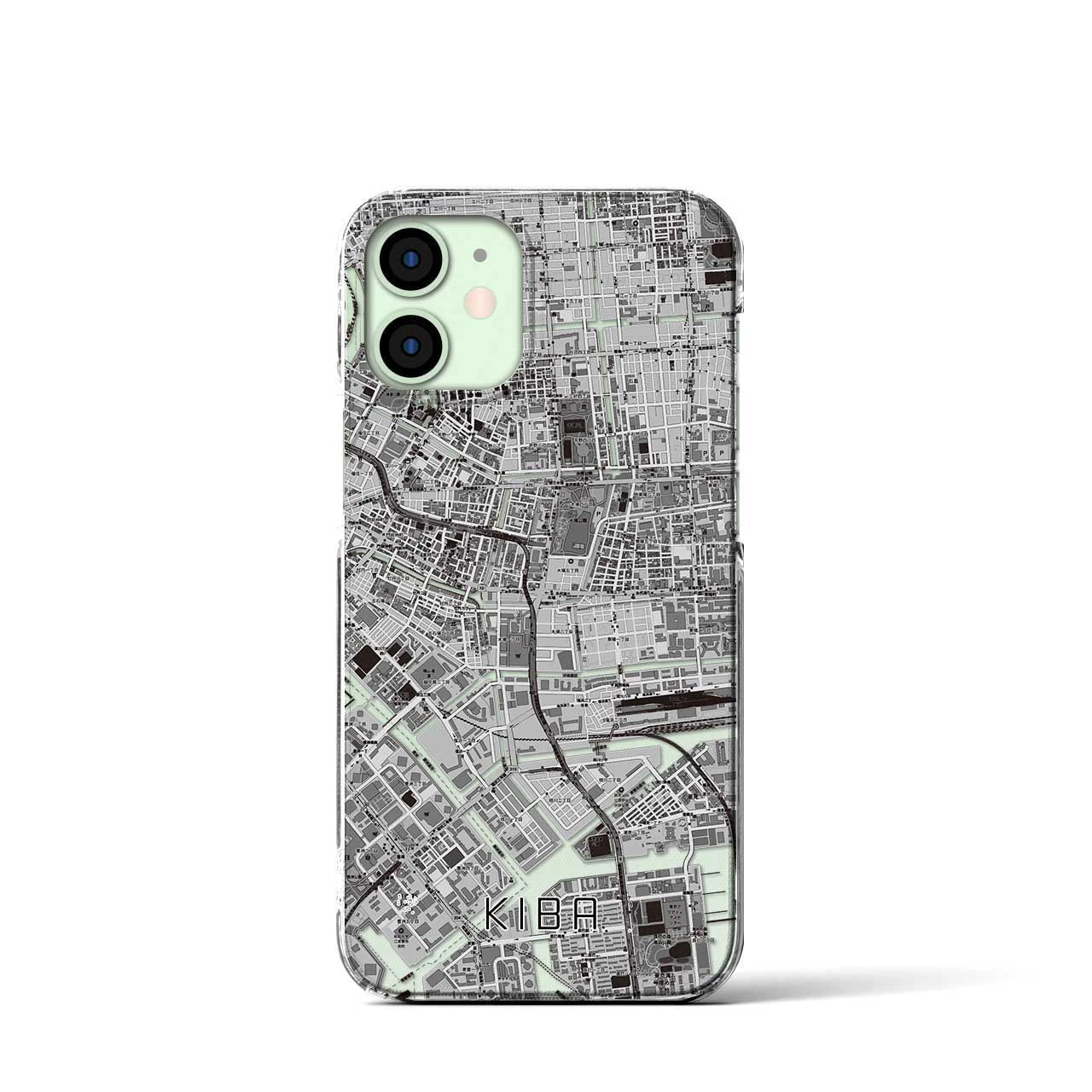 【木場(東京都)】地図柄iPhoneケース(クリアタイプ)