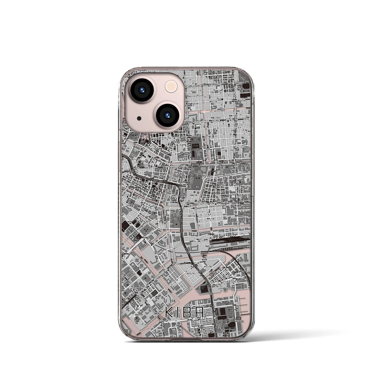 【木場(東京都)】地図柄iPhoneケース(クリアタイプ)