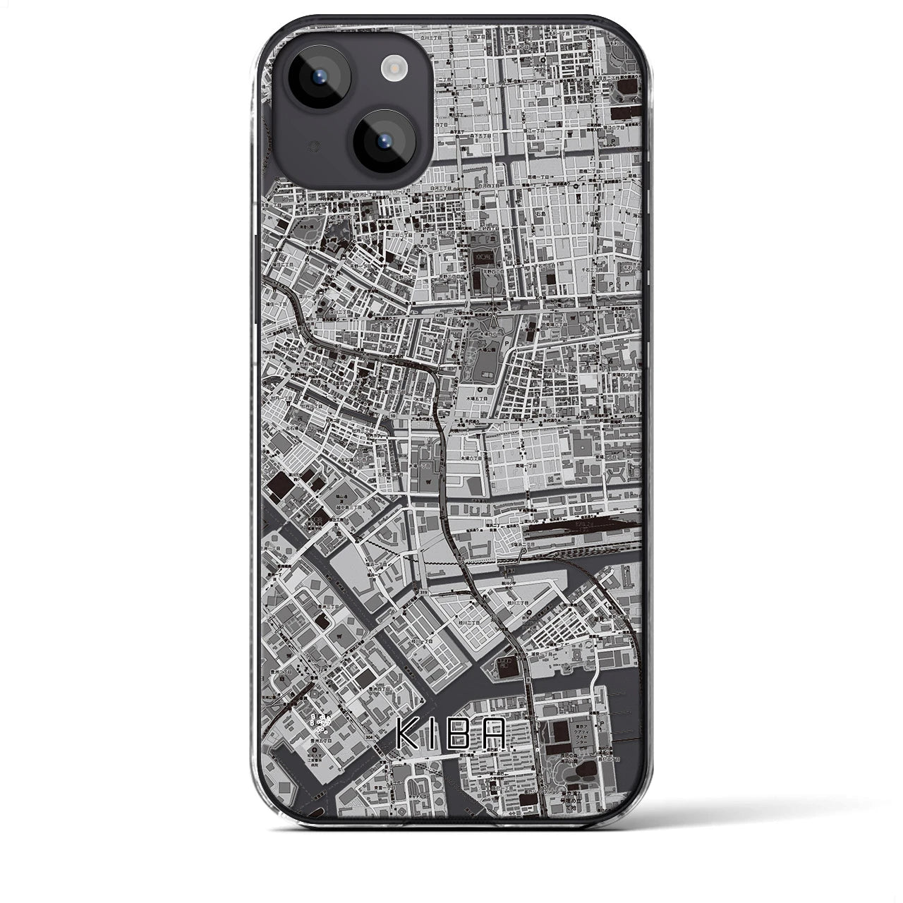 【木場(東京都)】地図柄iPhoneケース(クリアタイプ)