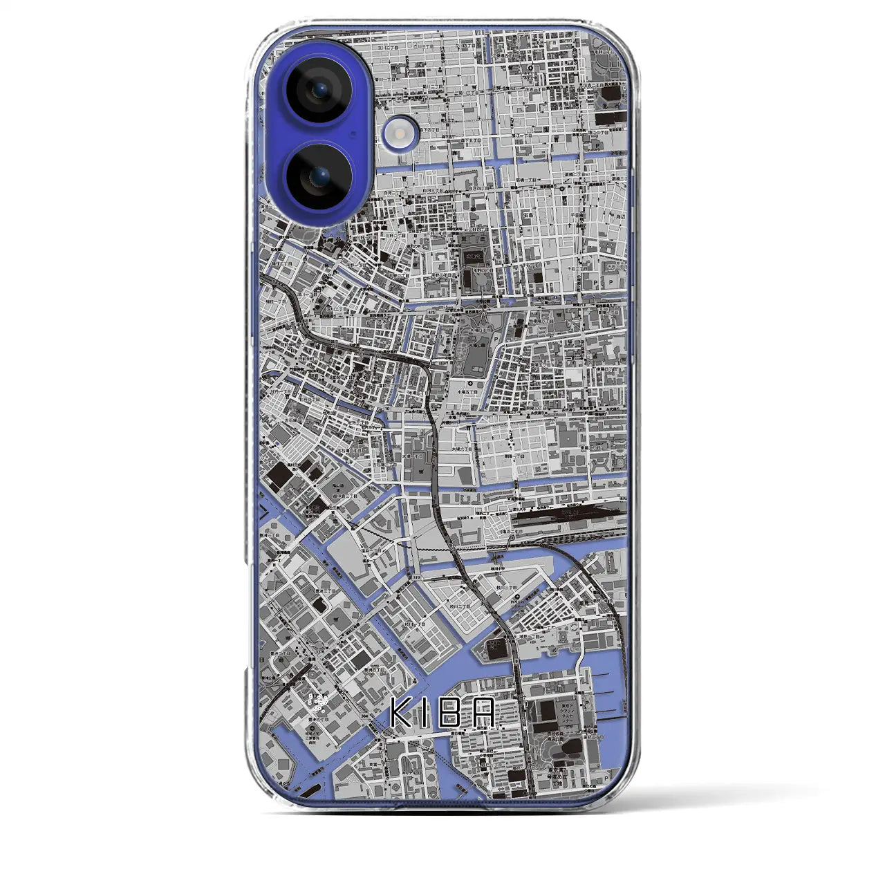 【木場(東京都)】地図柄iPhoneケース(クリアタイプ)