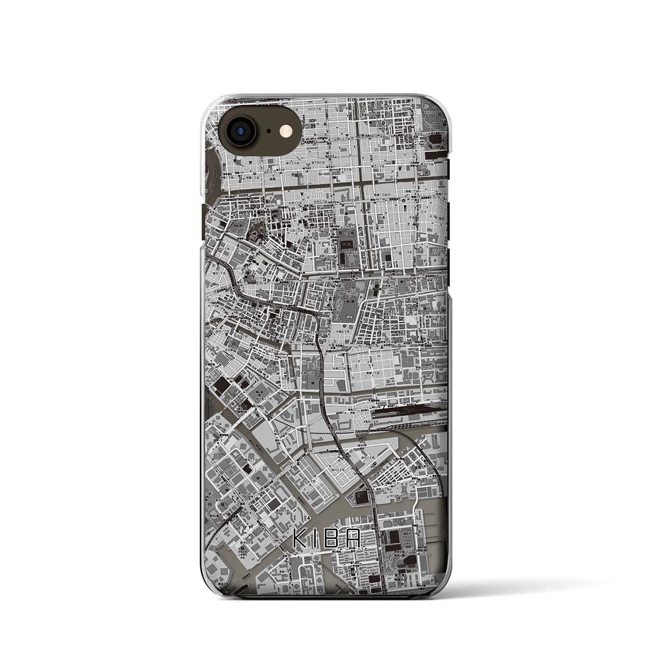 【木場(東京都)】地図柄iPhoneケース(クリアタイプ)