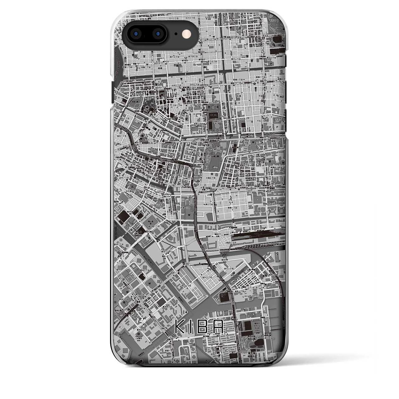 【木場(東京都)】地図柄iPhoneケース(クリアタイプ)