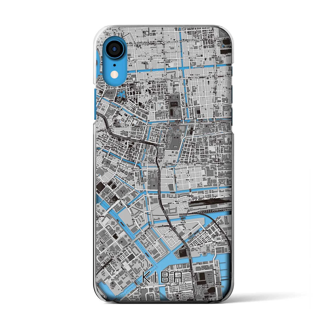 【木場(東京都)】地図柄iPhoneケース(クリアタイプ)