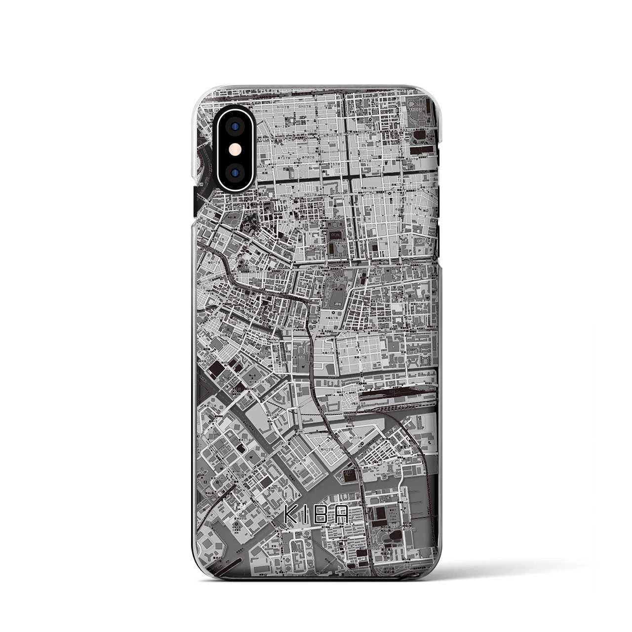 【木場(東京都)】地図柄iPhoneケース(クリアタイプ)