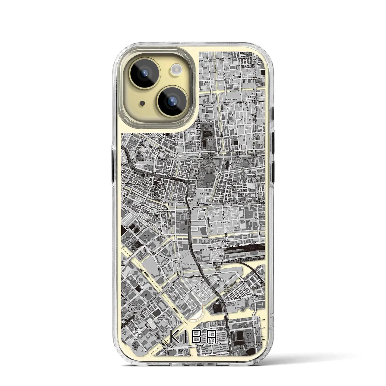 【木場(東京都)】地図柄iPhoneケース(MagSafeタイプ)