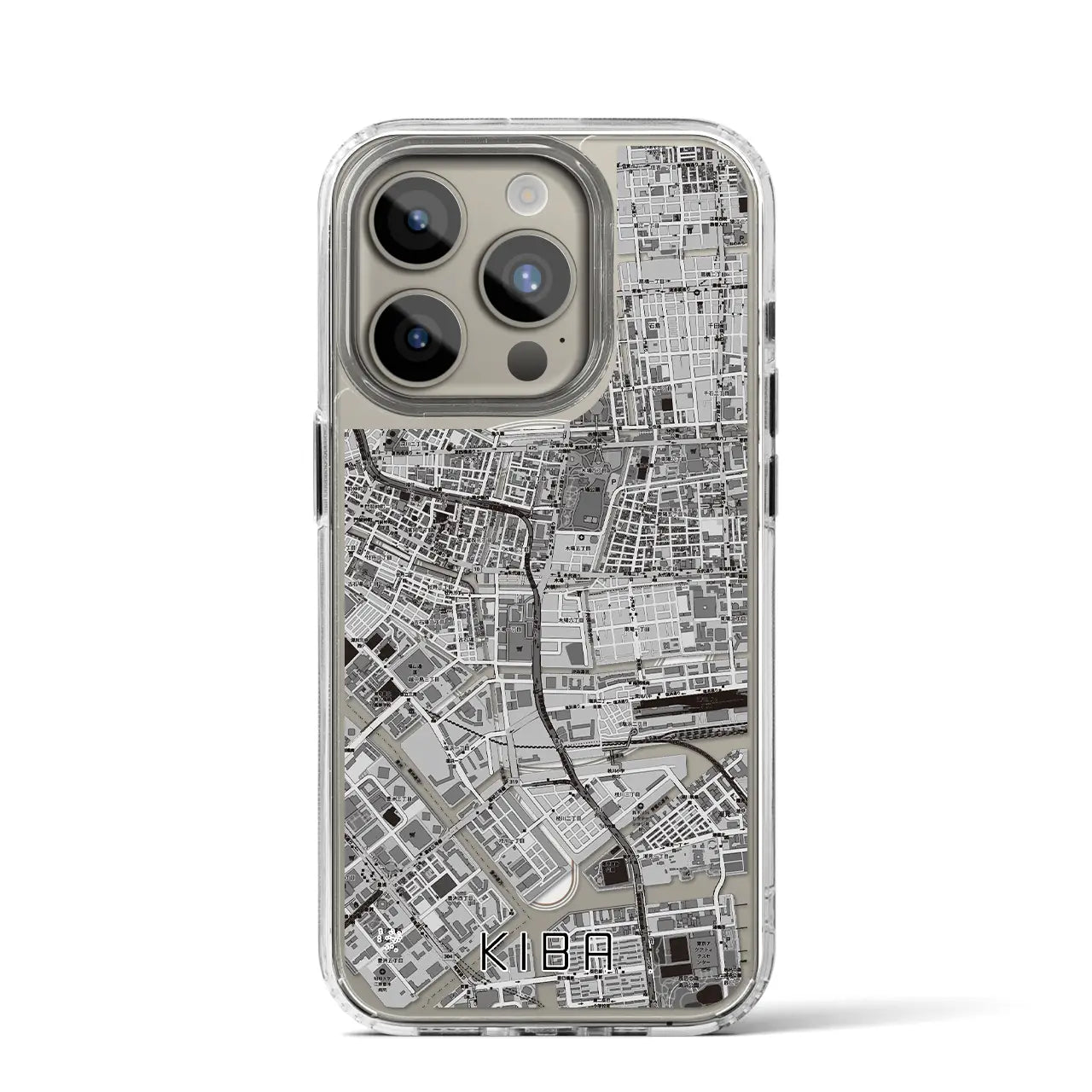 【木場(東京都)】地図柄iPhoneケース(MagSafeタイプ)