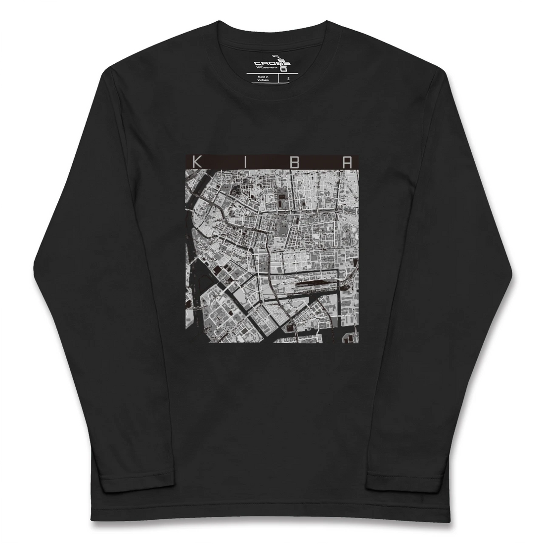 【木場(東京都)】地図柄ロングスリーブTシャツ