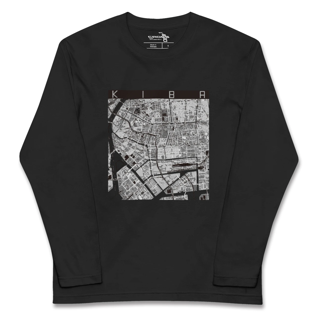 【木場(東京都)】地図柄ロングスリーブTシャツ