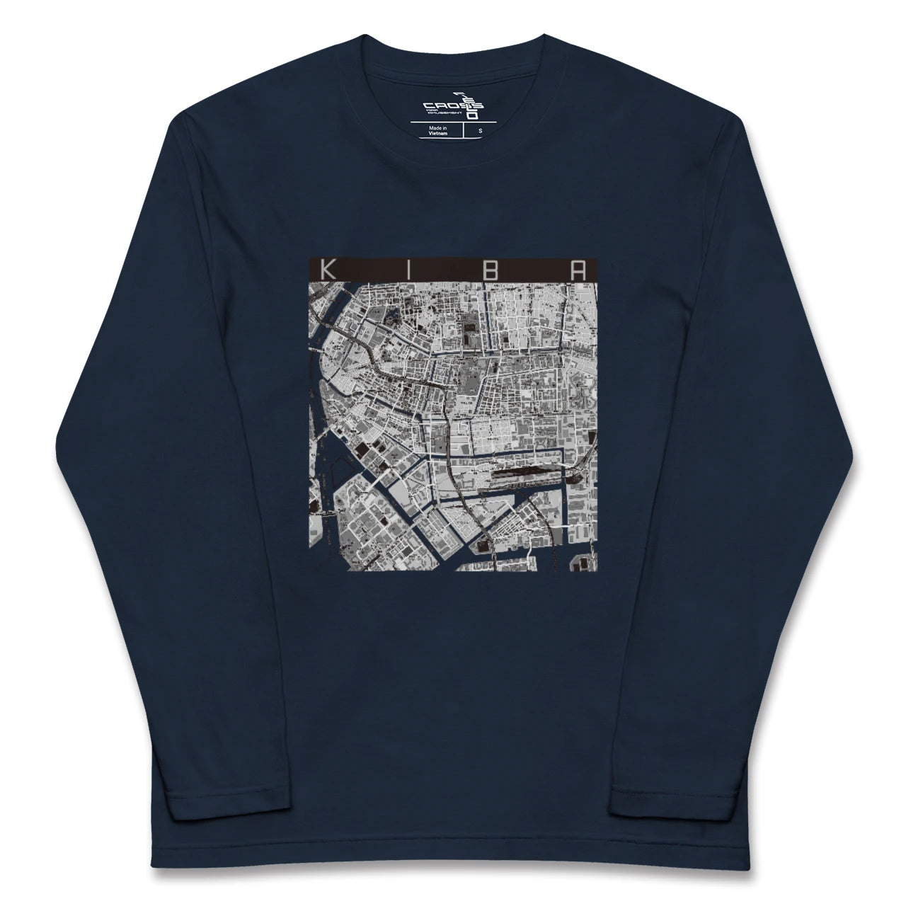 【木場(東京都)】地図柄ロングスリーブTシャツ