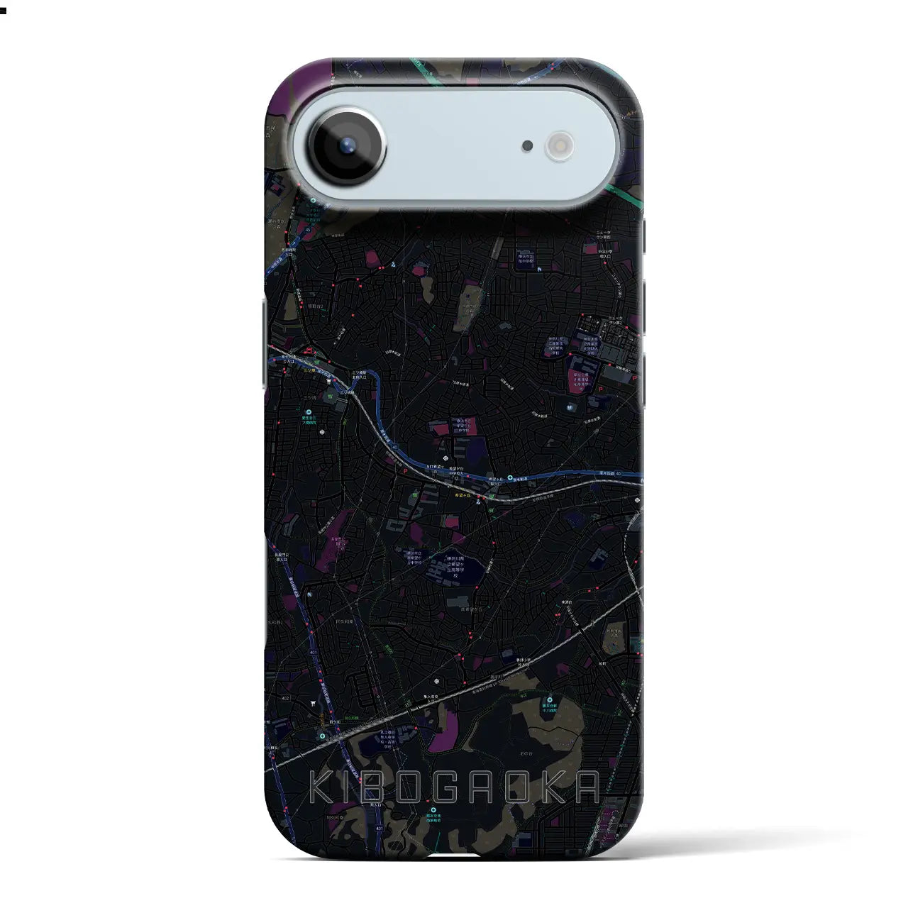 【希望ヶ丘(神奈川県)】地図柄iPhoneケース(バックカバータイプ)
