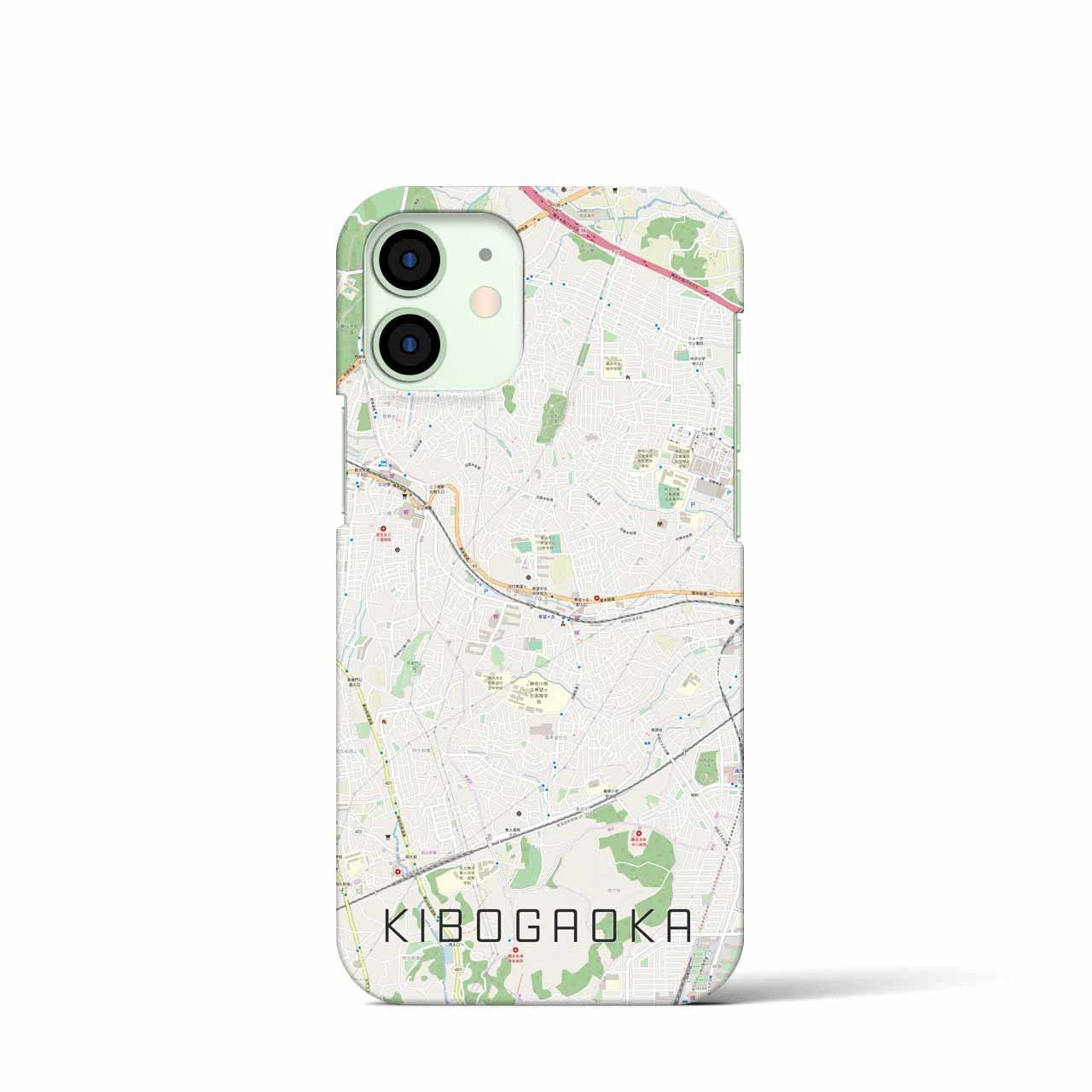 【希望ヶ丘(神奈川県)】地図柄iPhoneケース(バックカバータイプ)