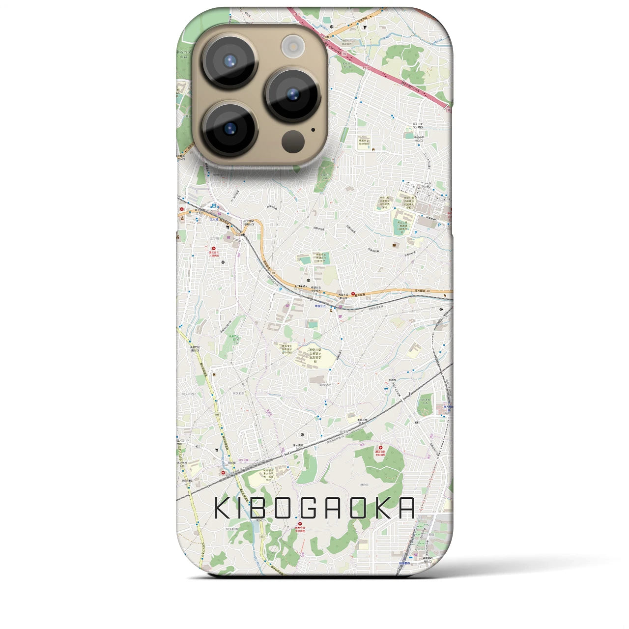 【希望ヶ丘(神奈川県)】地図柄iPhoneケース(バックカバータイプ)