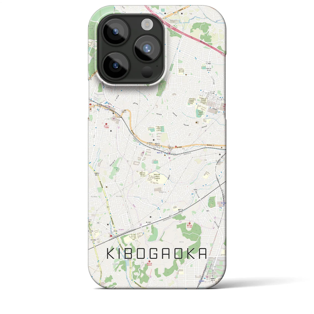 【希望ヶ丘(神奈川県)】地図柄iPhoneケース(バックカバータイプ)