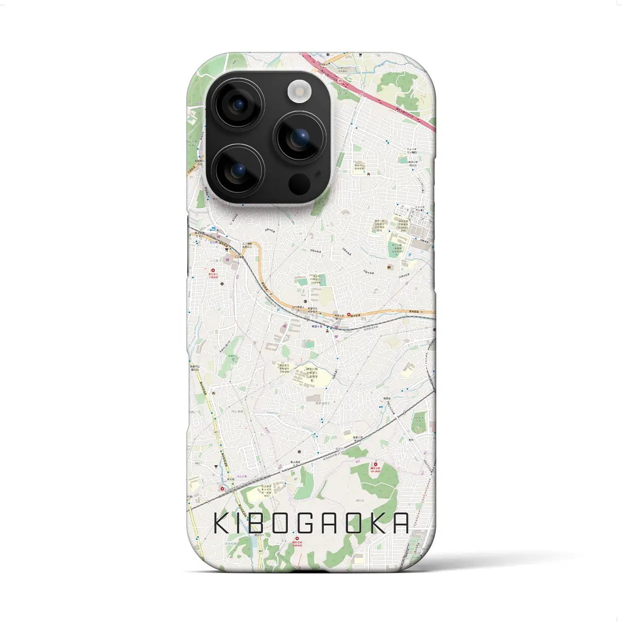 【希望ヶ丘(神奈川県)】地図柄iPhoneケース(バックカバータイプ)