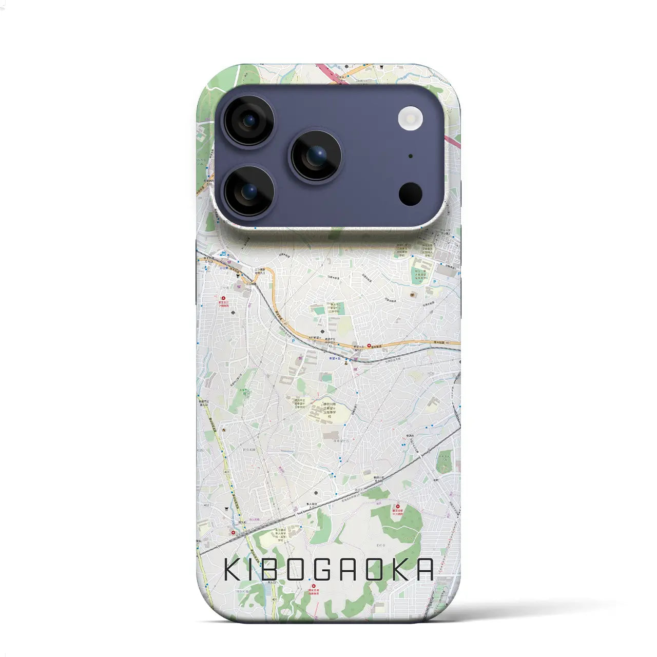 【希望ヶ丘(神奈川県)】地図柄iPhoneケース(バックカバータイプ)ナチュラル・iPhone 17 Pro Max 用